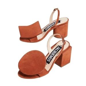 NEW in box Jacquemus 'Les Rond Carré' Terracotta Sandals EU39